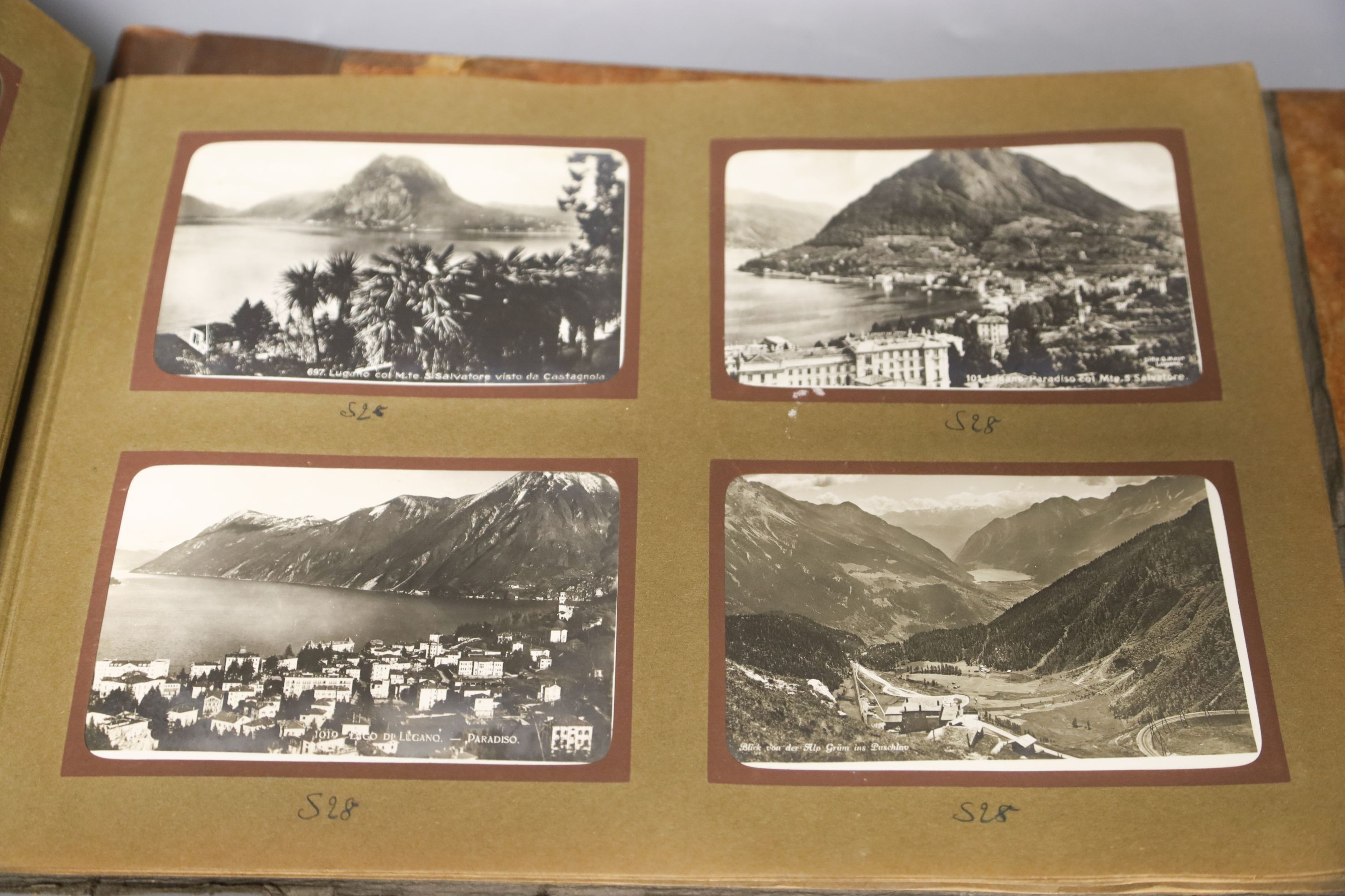 Three albums of pre-war German postcards